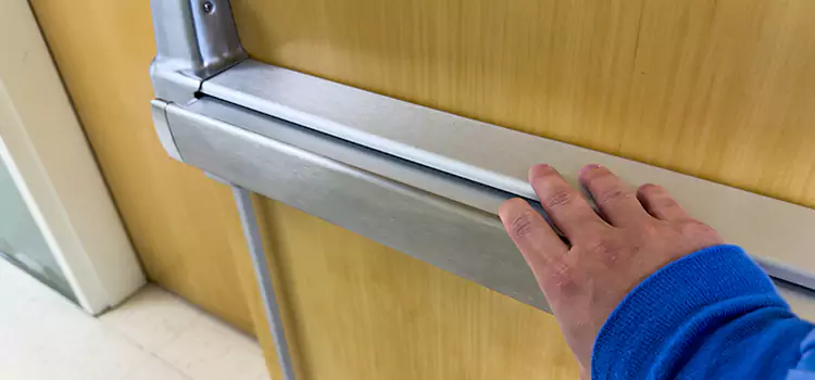 Installing a Push Bar on a Door Gallup